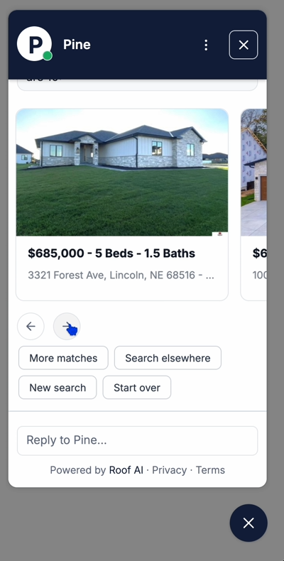 Easier navigation card scrolling